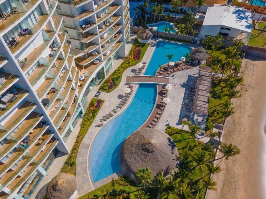 Lujo en las alturas Vista al Mar a pie de playa Mazatlán Exterior foto